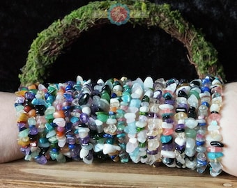 Pulseras de cristal del orgullo // Banderas LGBTQIA+ con cuentas de piedra