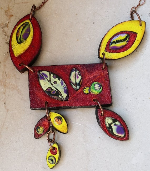Clay necklace cheap