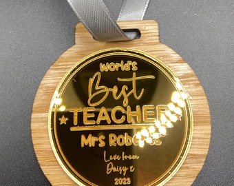 World's Best Teacher | Gold Medal | Teacher Medal