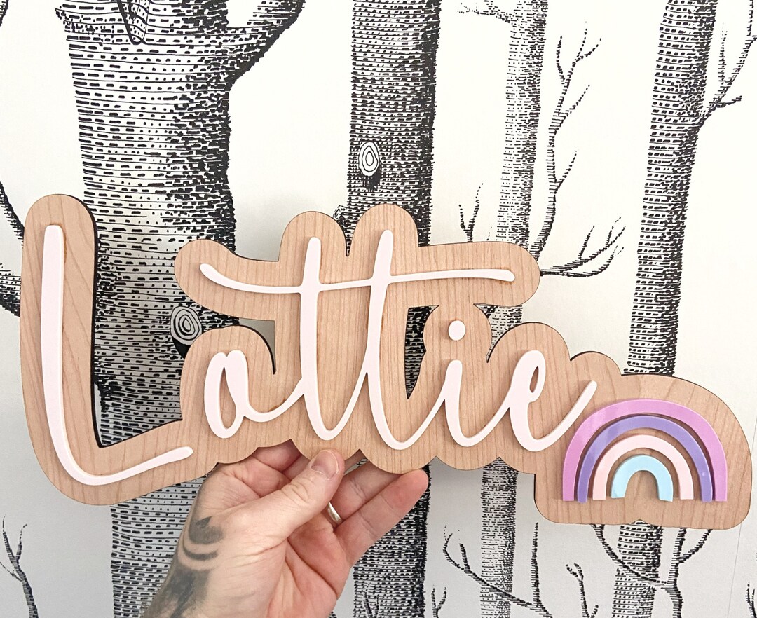 Bedroom Name Plaque Door Plaque Personalised Wall Sign Wall Name Sign