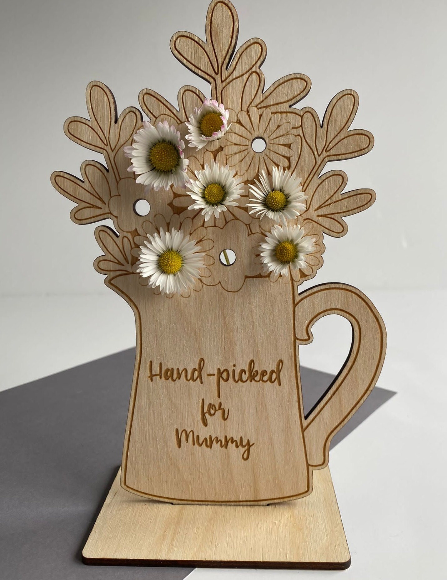 Hand Picked Wildflower Holder for Mom, Flower Stand, Picked Flower Stand,  Wildflower Display, Floral Arrangement Stand, Gifts for Mom 