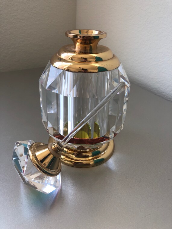 Large Crystal Fragrance Perfume Bottle Etsy