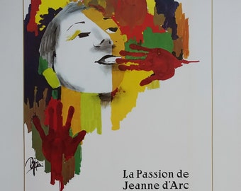 1983 Wiinblad La Passion de Jeánne d'Arc - Original Vintage Poster