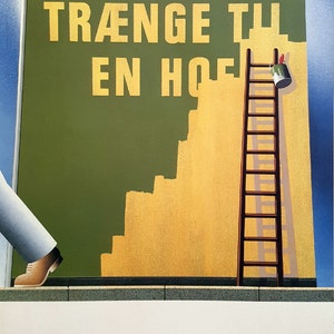 1980s Carlsberg Beer Ad by Joe Petagno (paint job) - Original Vintage Poster