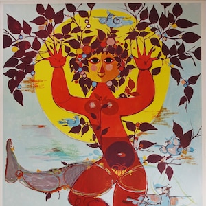 1967 Wiinblad's The Nordic Dancing Games - Manifesto originale d'epoca