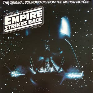 1980 Star Wars The Empire Strikes Back (Versión de banda sonora) - Cartel Vintage original