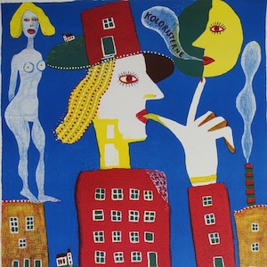 1969 Koloristerne Exhibition Poster - Original Vintage Poster