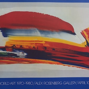 1980 Paul Jenkins Art Exhibition Poster New York - Original Vintage Poster