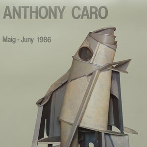 1986 Anthony Caro Spanish Exhibition Poster - Original Vintage Poster
