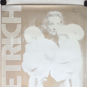 1970s Marlene Dietrich Mirror Poster  - Original Vintage Poster