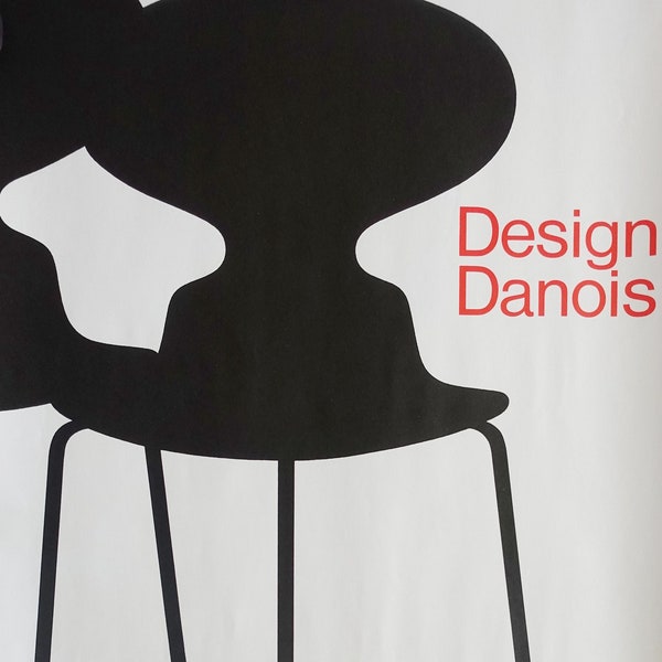 1978 Danish Design Arne Jacobsen Exhibition Poster Paris - Original Vintage Poster