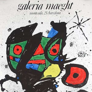 1978 Miro Galeria Maeght Exhibition Poster - Original Vintage Poster