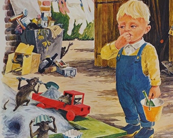 1960s Rat Control Campaign Poster - Original Vintage Poster