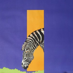 1980 Tierpark Berlín (Zebra) - Póster vintage original