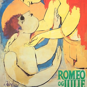 1987 Wiinblad Romeo y Julieta - Póster vintage original