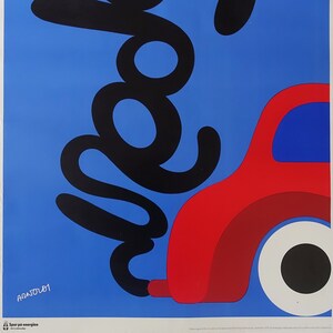 Campaña Save Energy de 1978 de Per Arnoldi (coche) - Póster vintage original