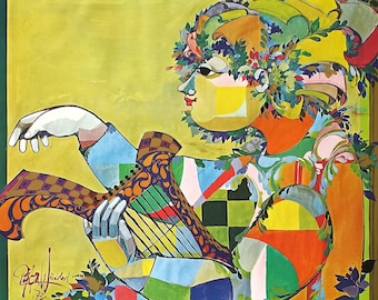 1973 Wiinblad Exhibition Poster - Original Vintage Poster