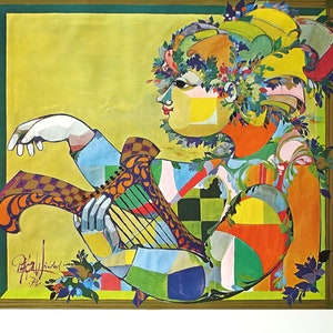 1973 Wiinblad Exhibition Poster - Original Vintage Poster