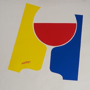 1975 Wine Chateau Andron Blanquet de Arnoldi - Póster vintage original