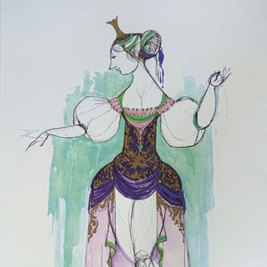 "El porquero" de Wiinblad de los años 70 - Póster vintage original