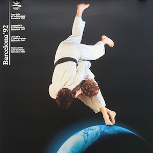 Judo de los Juegos Olímpicos de Verano de 1992 - Póster vintage original
