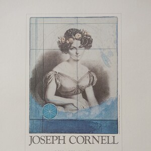 1978 Cartel de la exposición Joseph Cornell Nueva York - Cartel vintage original