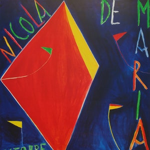 1988 Nicola de Maria Paris Exhibition Poster - Original Vintage Poster