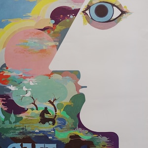 1983 "El ojo" de Bjørn Wiinblad - Póster vintage original