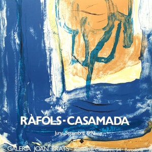 1992 Ràfols Casamada Spanish Exhibition Poster - Original Vintage Poster