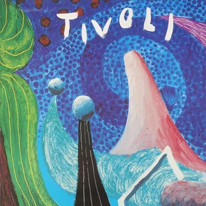 Parque de atracciones Tivoli 1993 de David Hockney - Póster vintage original