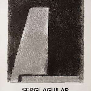 1985 Sergi Aguilar Exhibition Poster Barcelona - Original Vintage Poster