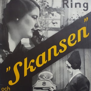 1934 Skansen, Stockholm Advertisement - Original Vintage Poster
