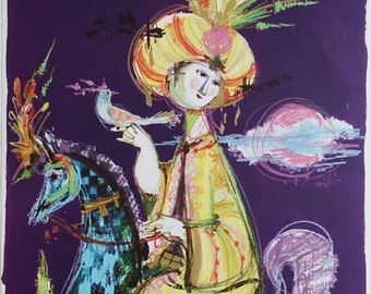 1961 Wiinblad's 1001 Night (Fischers Forlag) - Original Vintage Poster