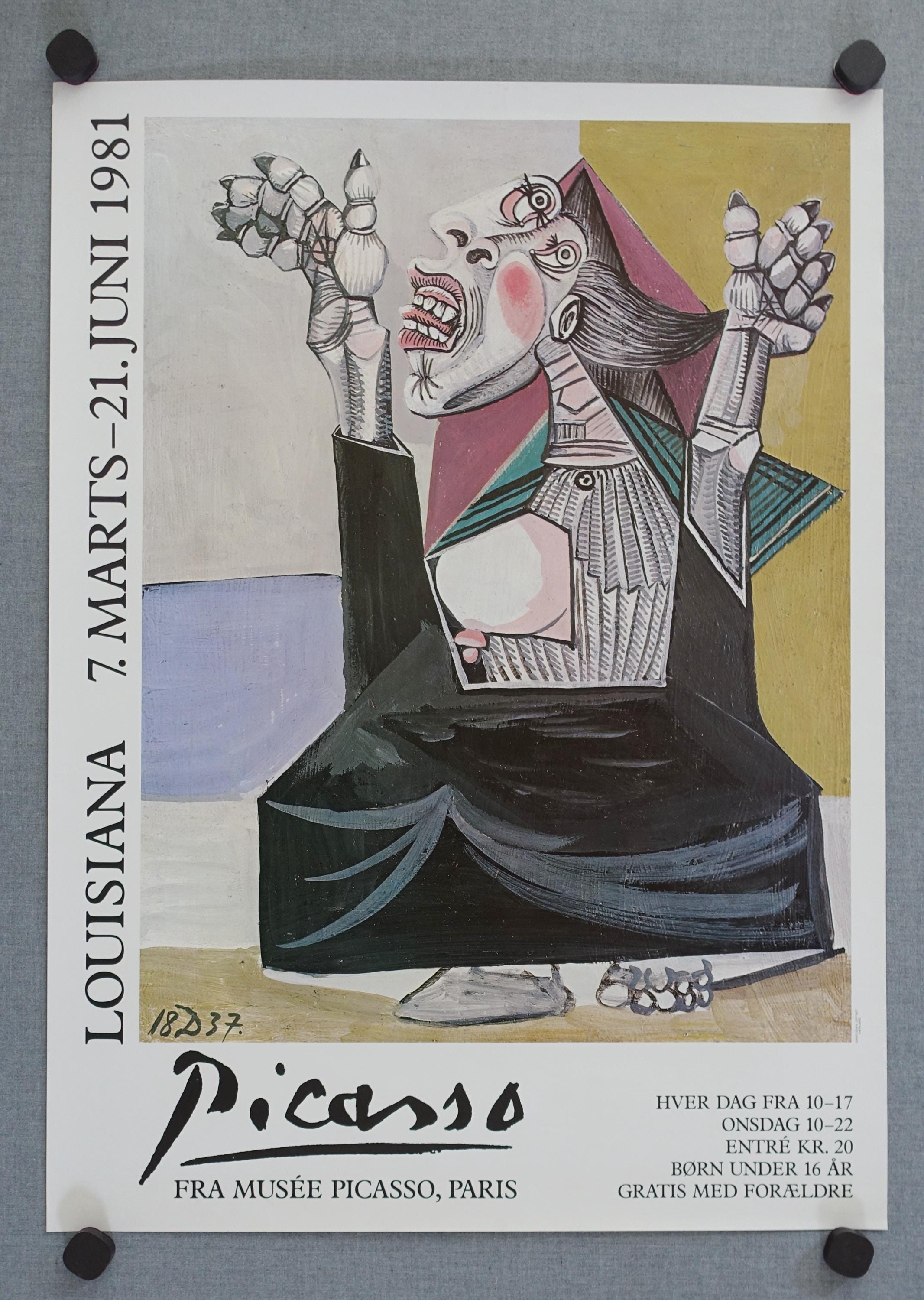 1981年ピカソ ルイジアナ展ポスター - オリジナルヴィンテージポスター