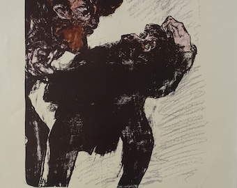1980s Emil Nolde Art Print Grotesken - Original Vintage Poster