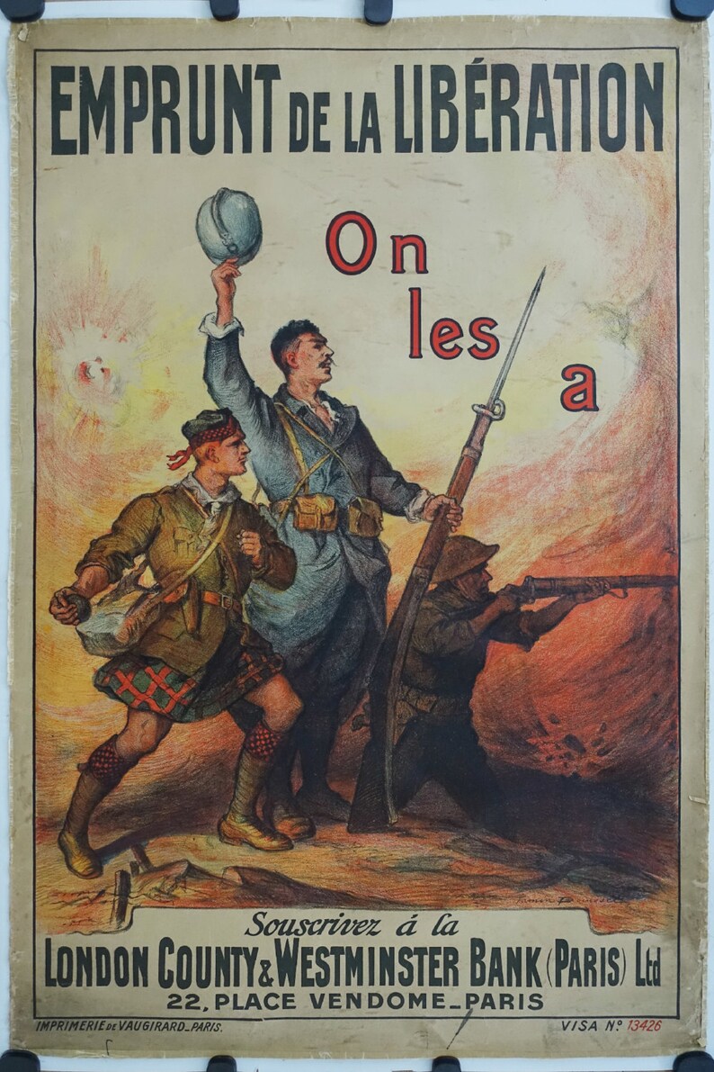 Cartel De Propaganda De La Primera Guerra Mundial