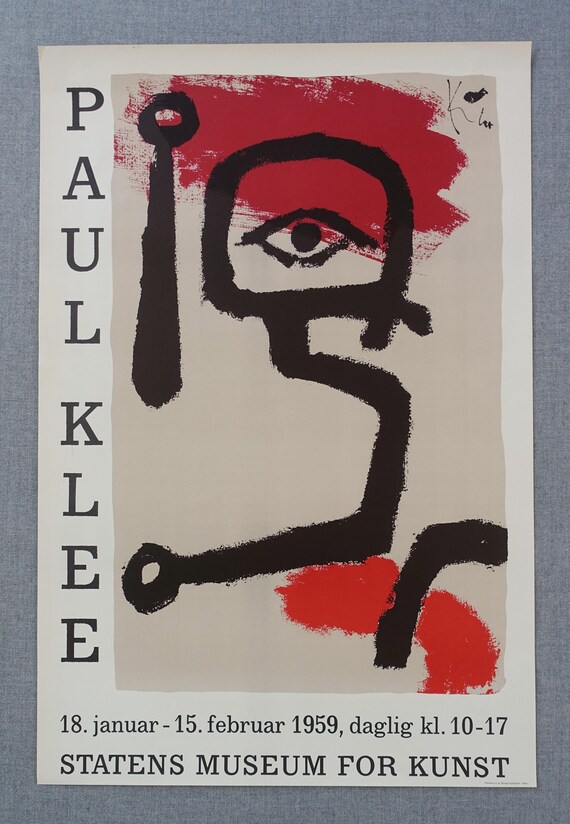 Vintage 1950s Klee “Exercise” Swiss Art Print Vintage 1950s Klee “Exercise” Swiss Art Print