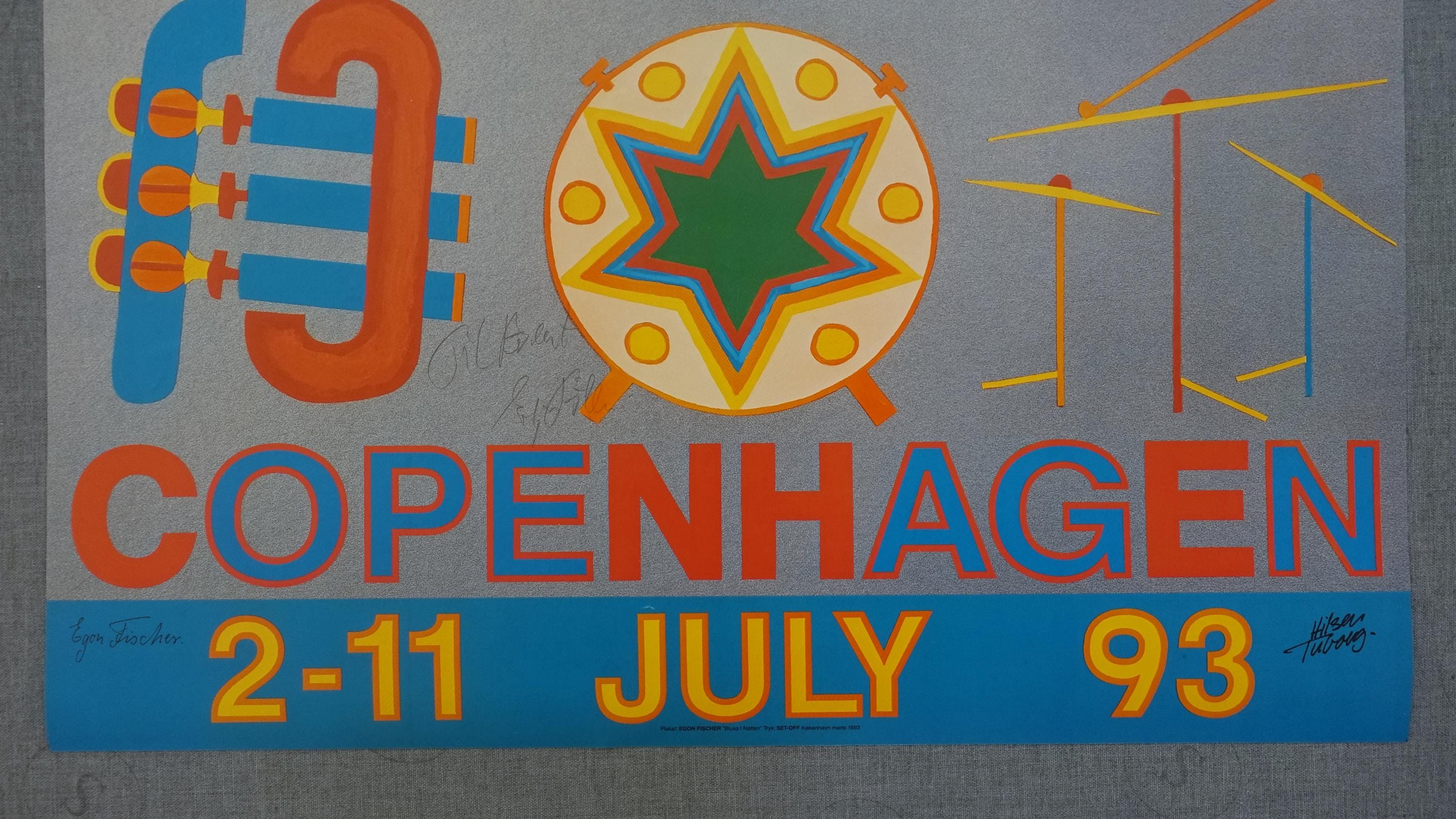 1993 Copenhagen Jazz Festival (signed) - Original Vintage Poster