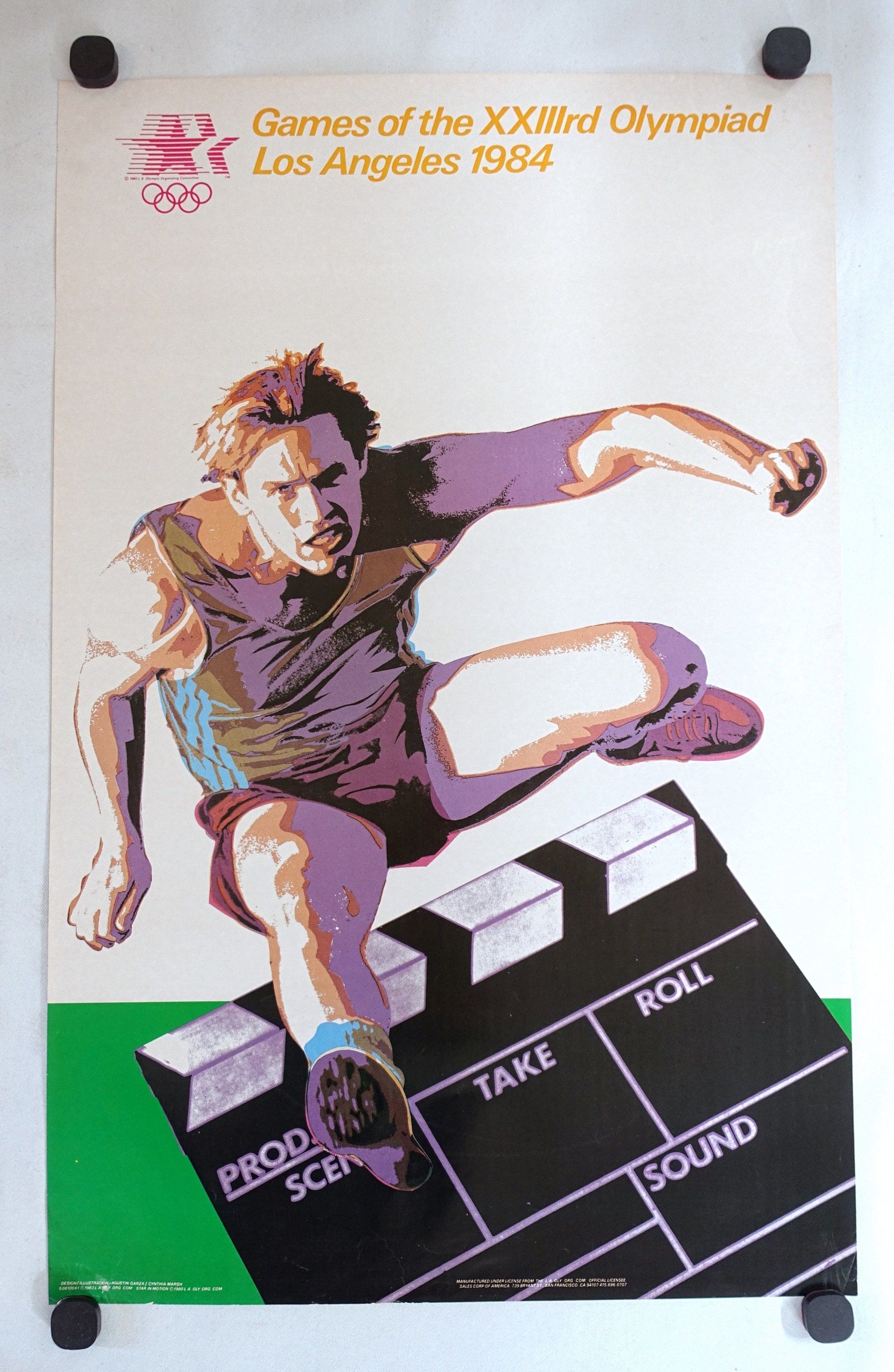 1984 Los Angels Summer Olympic Poster / Robert Rauschenberg