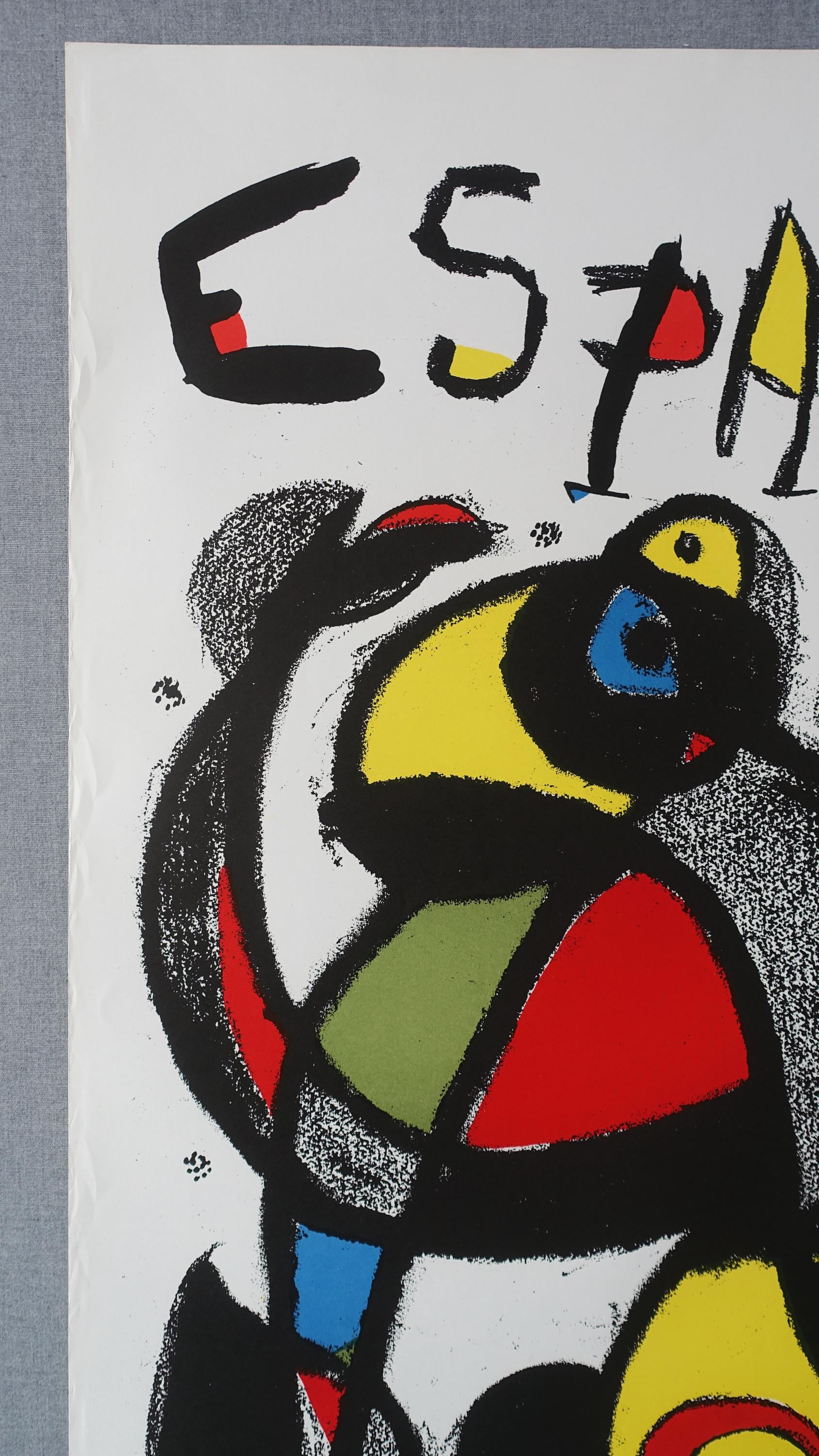 【希少】ジョアンミロ　1982年サッカーワールドカップポスター　Espana 希少】ジョアンミロ 1982年サッカーワールドカップポスター Espana