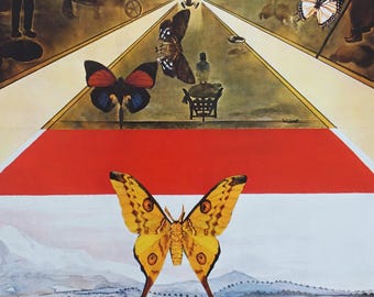 1970 サルバドール ダリ - フランス国鉄 SNCF の広告 (ルシヨン