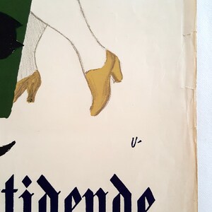 1940s Newspaper Advertisement by Arne Ungermann Aarhus Stiftstidende Original Vintage Poster image 3