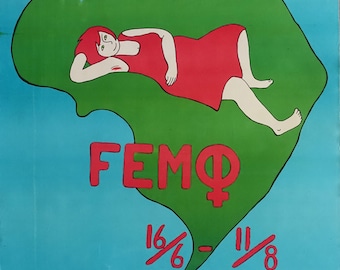 1970s Danish Women Festival (Femø) - Original Vintage Poster