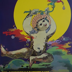 Póster vintage original de El sueño de una noche de verano de Wiinblad, 1982