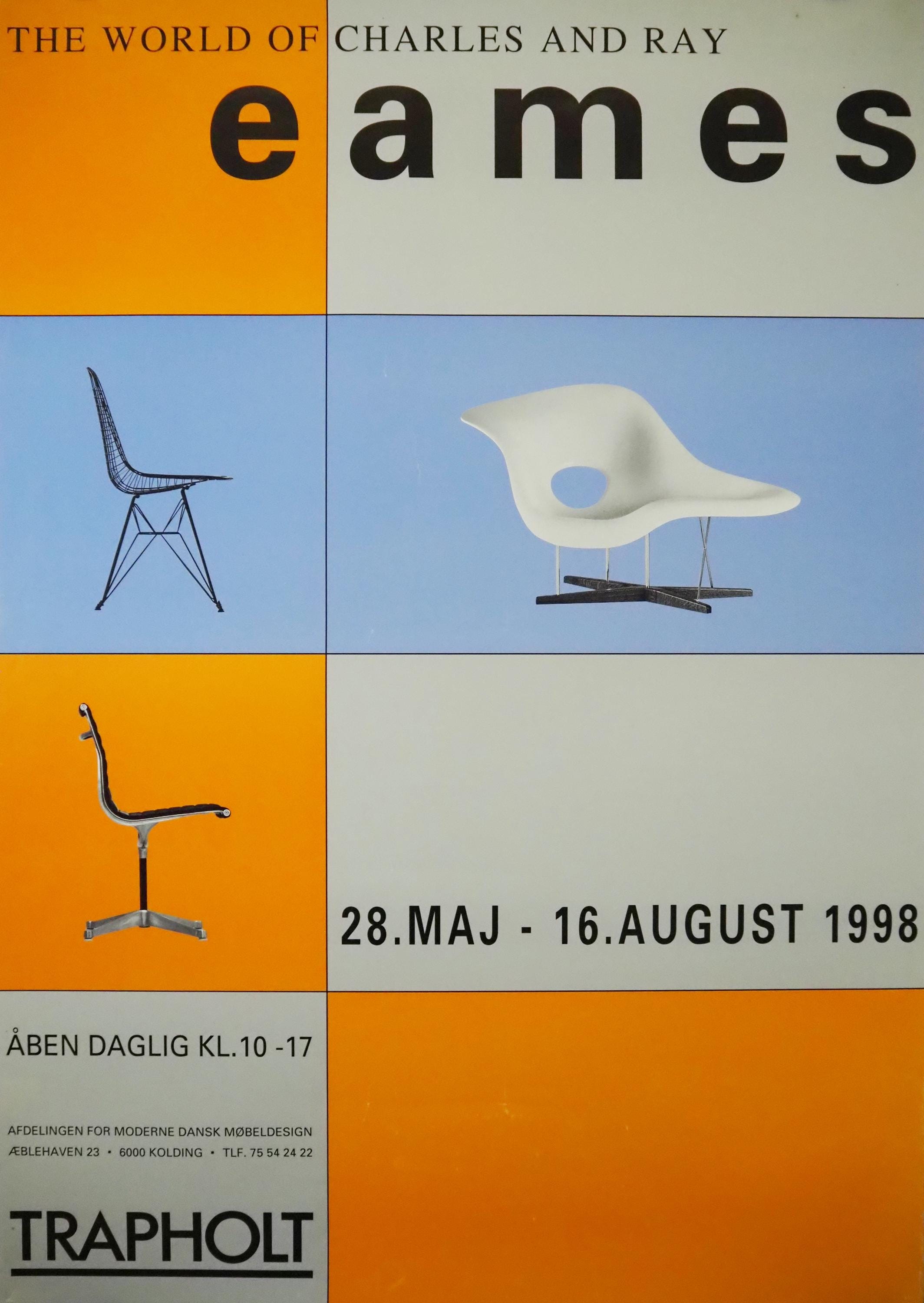 1998 Charles and Ray Eames Trapholt Exhibition - Original Vintage
