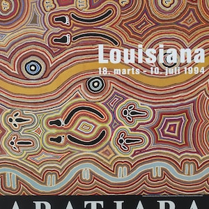 1994 Kunst der Aborigines Ausstellungsplakat Louisiana - Original Vintage Plakat