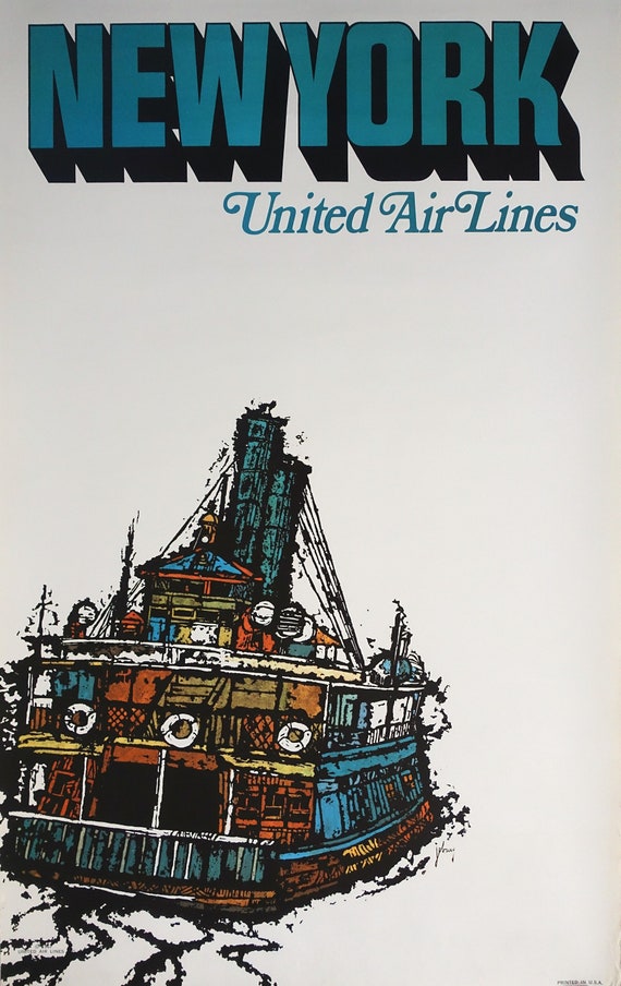 1967年ニューヨークユナイテッド航空、ジェームズ・ジェバビー作 