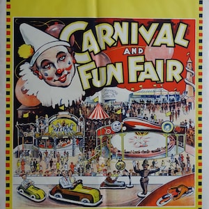 1950s Carnival and Fun Fair (Mammoth Circus) - Original Vintage Poster