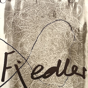 1974 Francois Fiedler Cartel de exposición Galerie Maeght - Póster vintage original