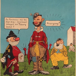 1950er Jahre Tuborg Bier Poster von Storm P. - Original Vintage Plakat